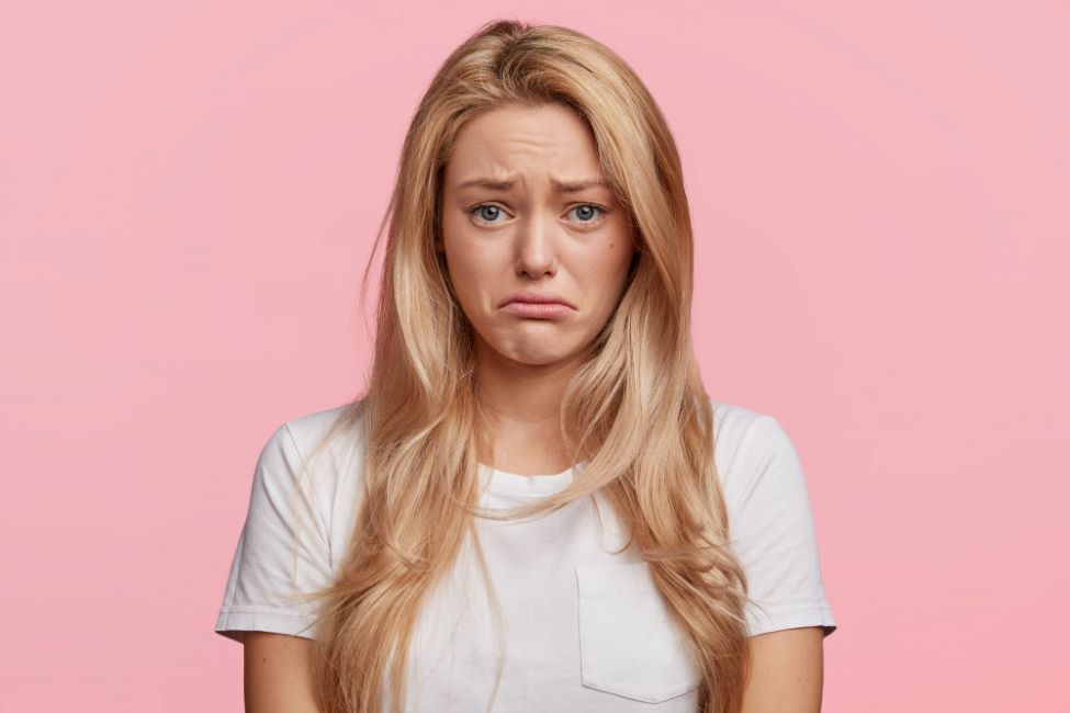 ahl young blonde woman with white t shirt