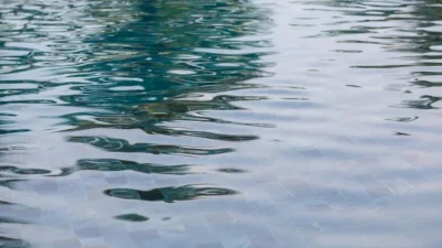 ahl swimming pool surface with reflections