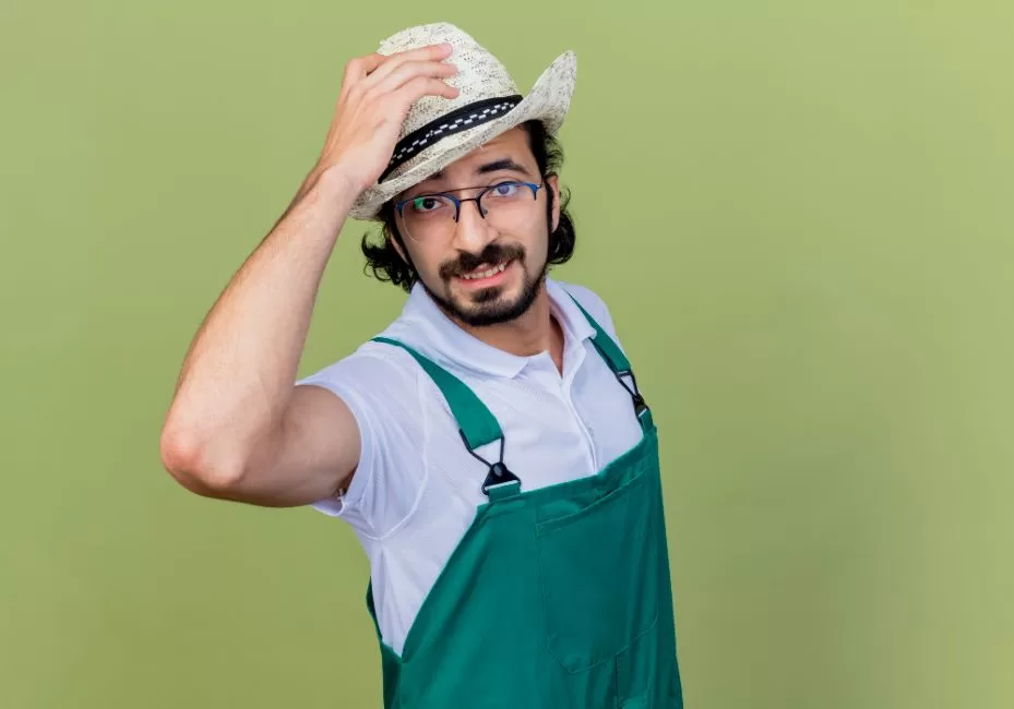 ahl young bearded gardener